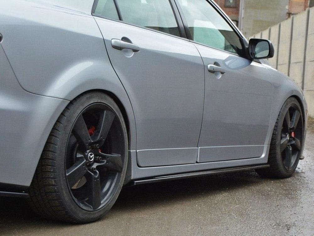 Maxton Design Textured / No Side Skirts Diffusers Mazda 6 MK1 MPS 2006-2007 Maxton Design SR