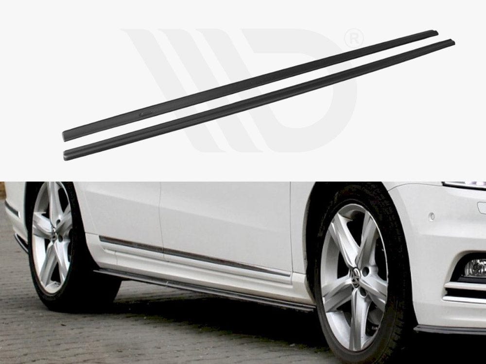 Maxton Design Textured / No Side Skirts Diffusers VW Passat B7 R-line 2010-2014 Maxton Design SR