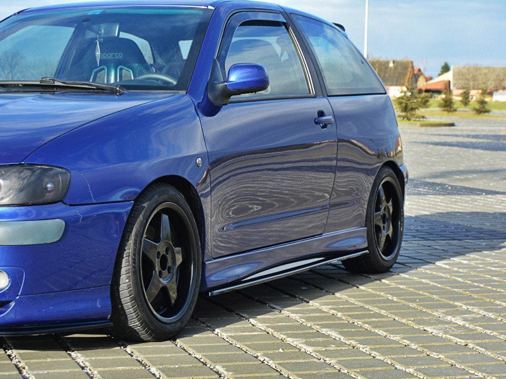 Maxton Design Textured / No Side Skirts Splitters Seat Ibiza MK2 Cupra Facelift 1999-2002 Maxton Design SR