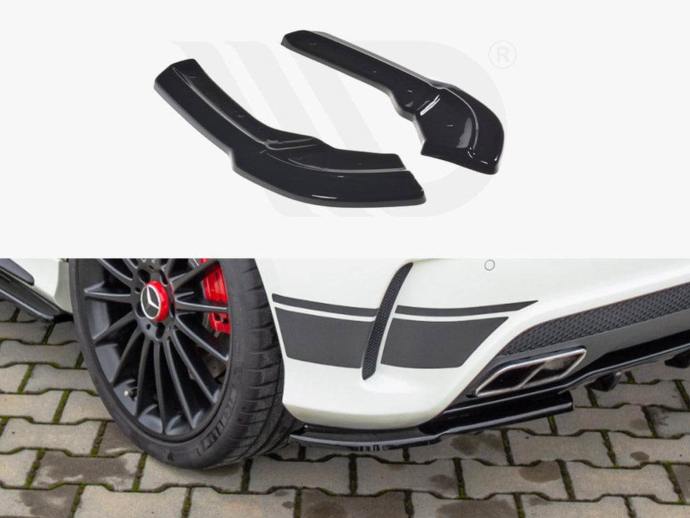 Maxton Design Textured Rear Side Splitters Mercedes A45 AMG W176 2013-2015 Maxton Design SR