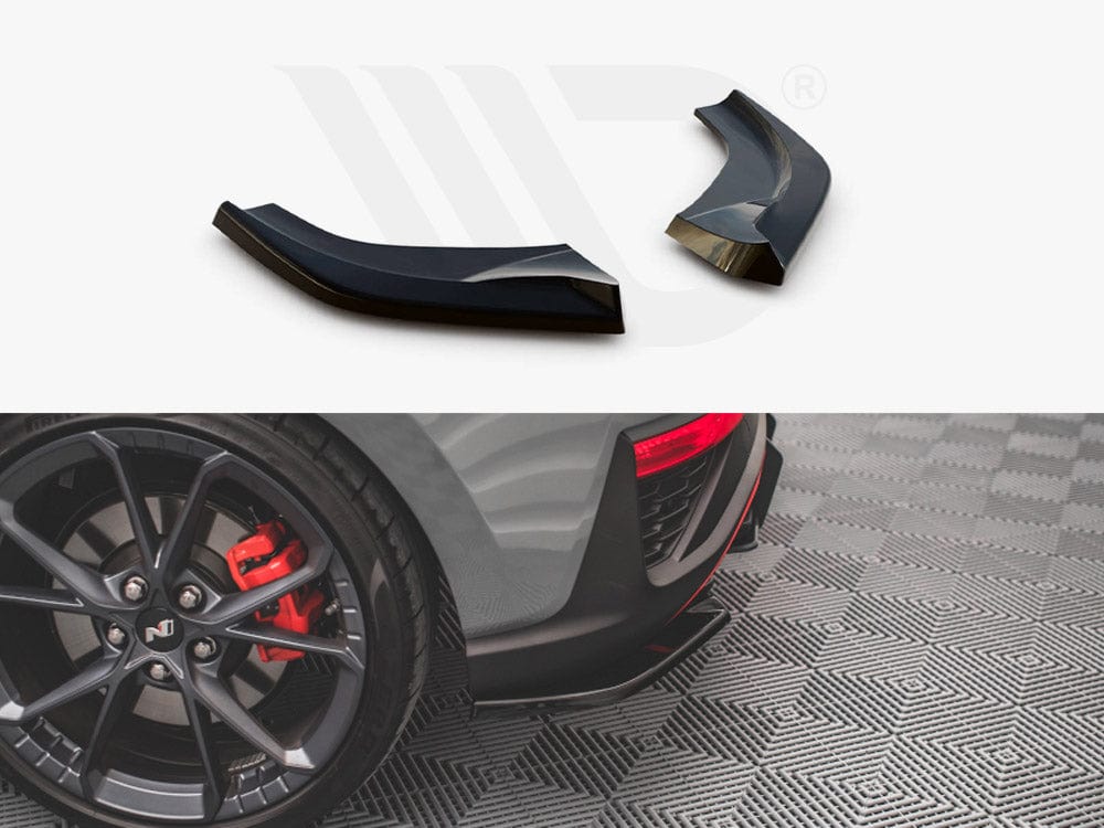 Maxton Design Textured Rear Side Splitters V.2 Hyundai I30 N Hatchback MK3 Facelift 2020- Maxton Design SR