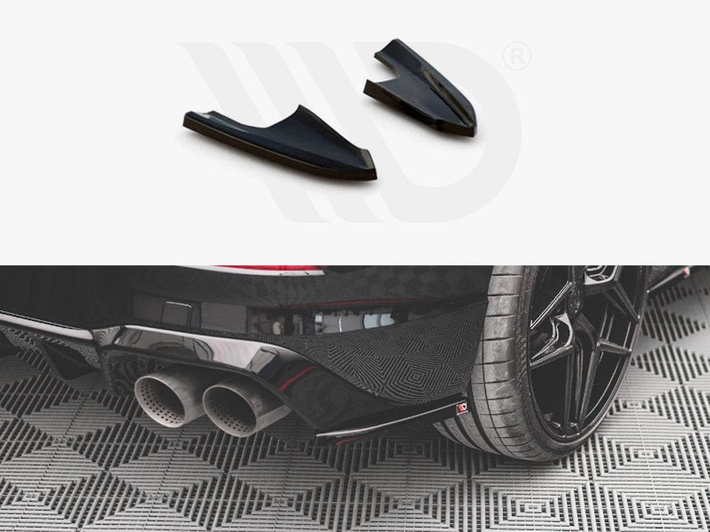 Maxton Design Textured Rear Side Splitters V.3 VW Golf R MK8 2020- Maxton Design SR