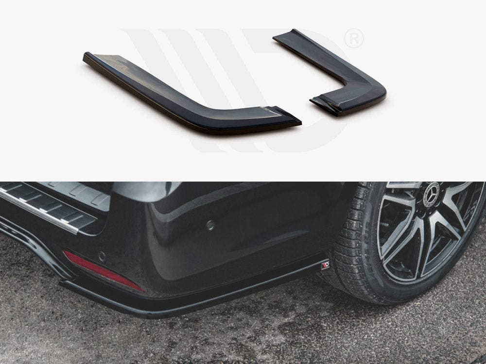 Maxton Design Textured Rear Side Splitters V2 Mercedes-benz V-class Amg-line W447 Facelift 2019- Maxton Design SR