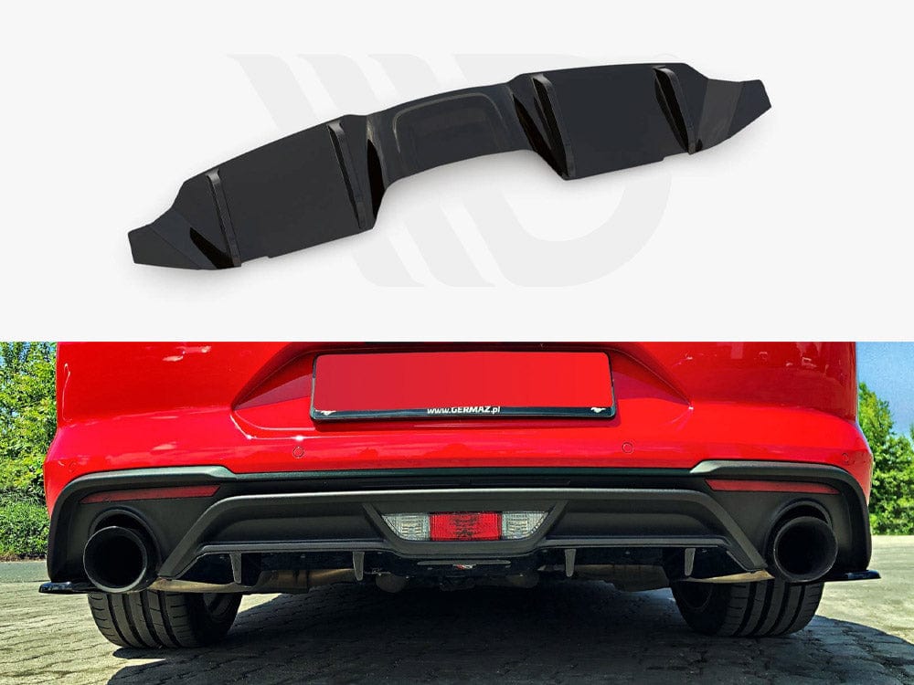 Maxton Design Textured Rear Valance Ford Mustang Mk6 Facelift 2017- Maxton Design SR