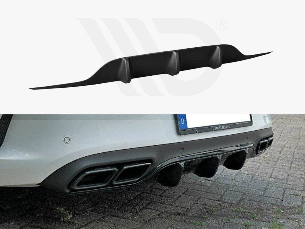 Maxton Design Textured Rear Valance Mercedes C 205 63 AMG Coupe 2016-2018 Maxton Design SR