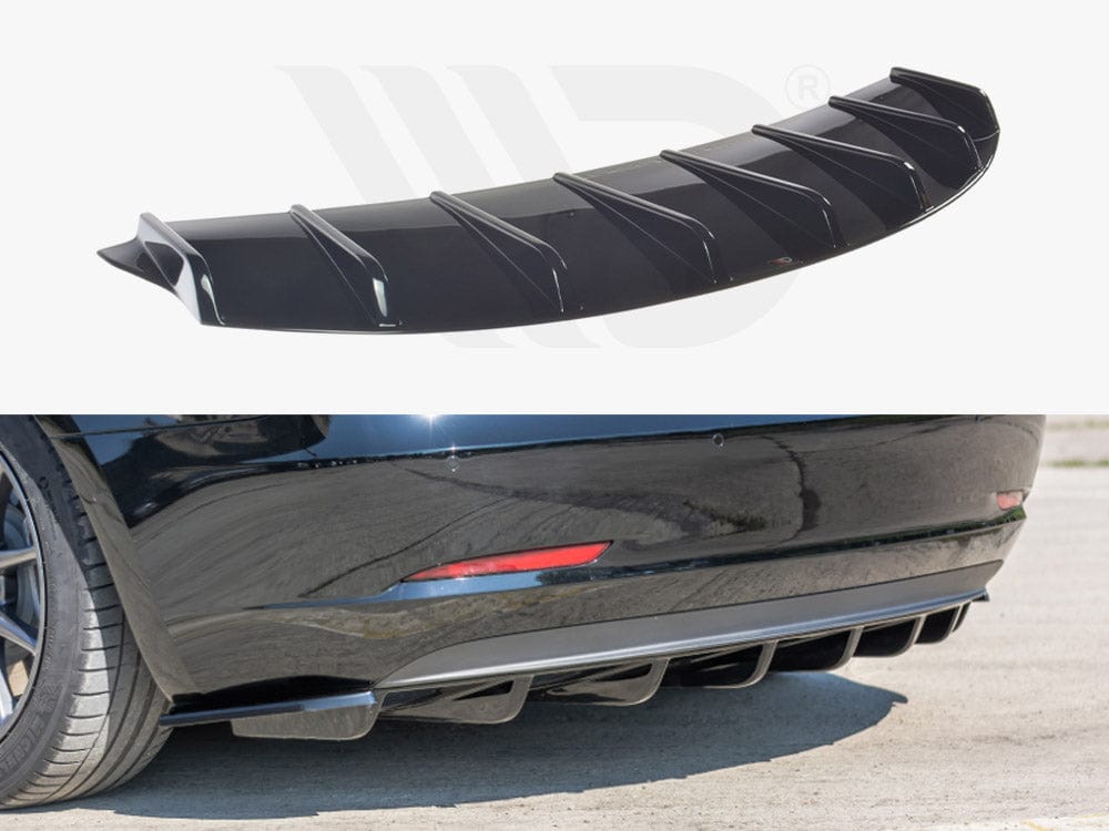 Maxton Design Textured Rear Valance Tesla Model 3 2017- Maxton Design SR