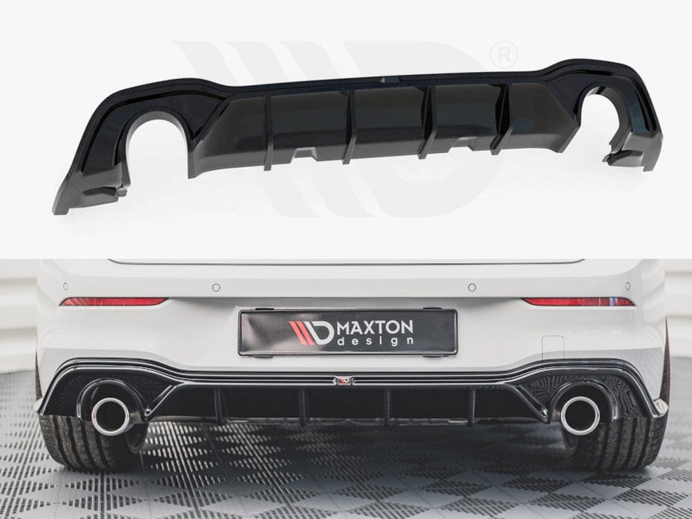 Maxton Design Textured Rear Valance V2 VW Golf 8 GTI 2020- Maxton Design SR