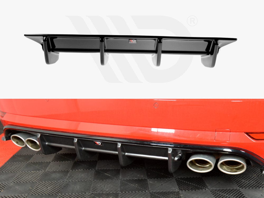 Maxton Design Textured Rear Valance VW Golf 7 R Variant Facelift Maxton Design SR