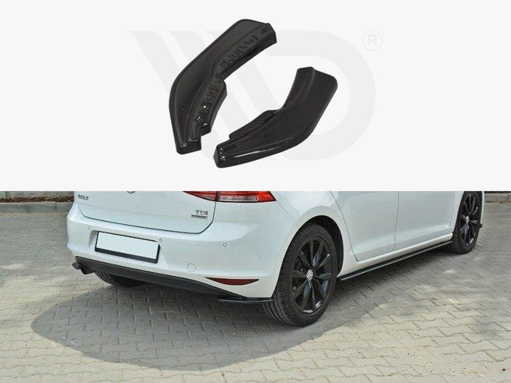 Maxton Design Textured / Red Rear Side Splitters VW Golf MK7 Standard 2012-2016 Maxton Design SR