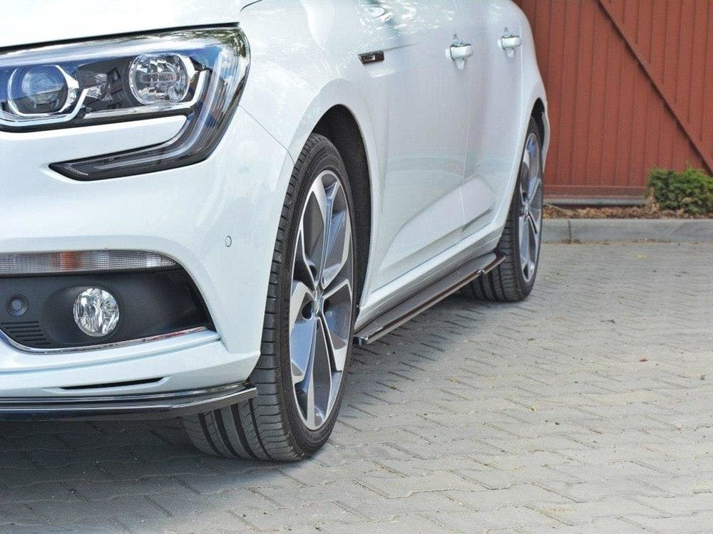 Maxton Design Textured / Red Side Skirts Diffusers Renault Megane MK4 Hatchback 2016-UP Maxton Design SR