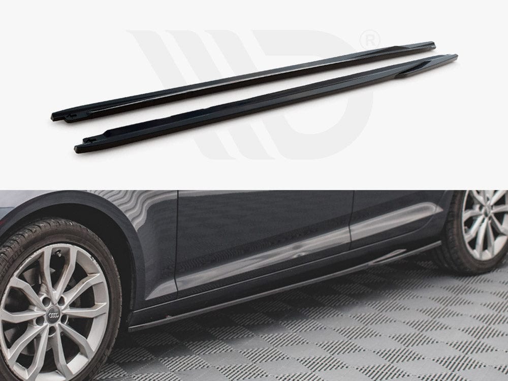 Maxton Design Textured Side Skirts Diffusers Audi A4 Avant B9 Maxton Design SR