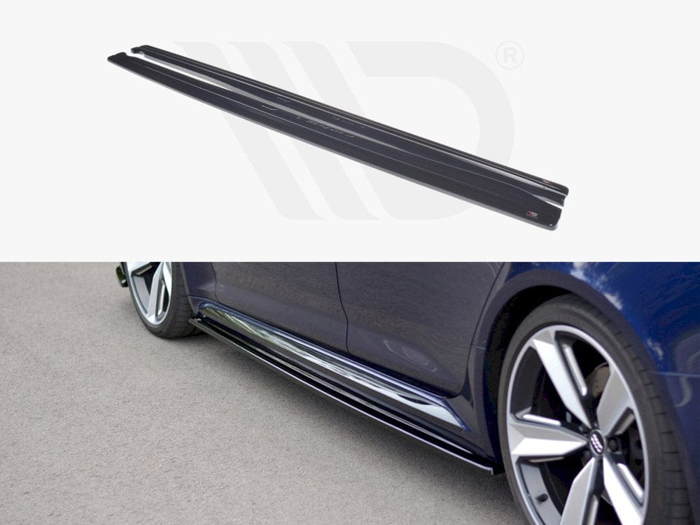 Maxton Design Textured Side Skirts Diffusers Audi RS4 B9 2017-2019 Maxton Design SR