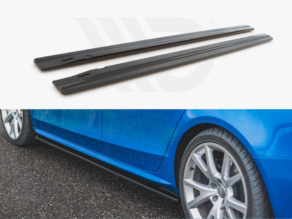 Maxton Design Textured Side Skirts Diffusers Audi S4 / A4 / A4 S-Line B8 / B8 FL Maxton Design SR