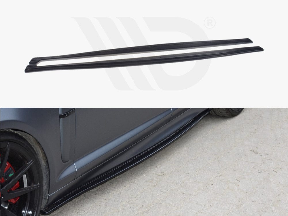 Maxton Design Textured Side Skirts Diffusers Jaguar XF- R 2007-2011 Maxton Design SR
