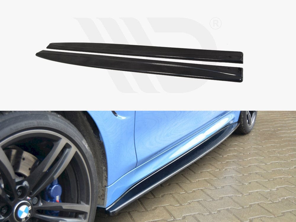 Maxton Design Textured Side Skirts Diffusers V.1 BMW M4 F82 Maxton Design SR