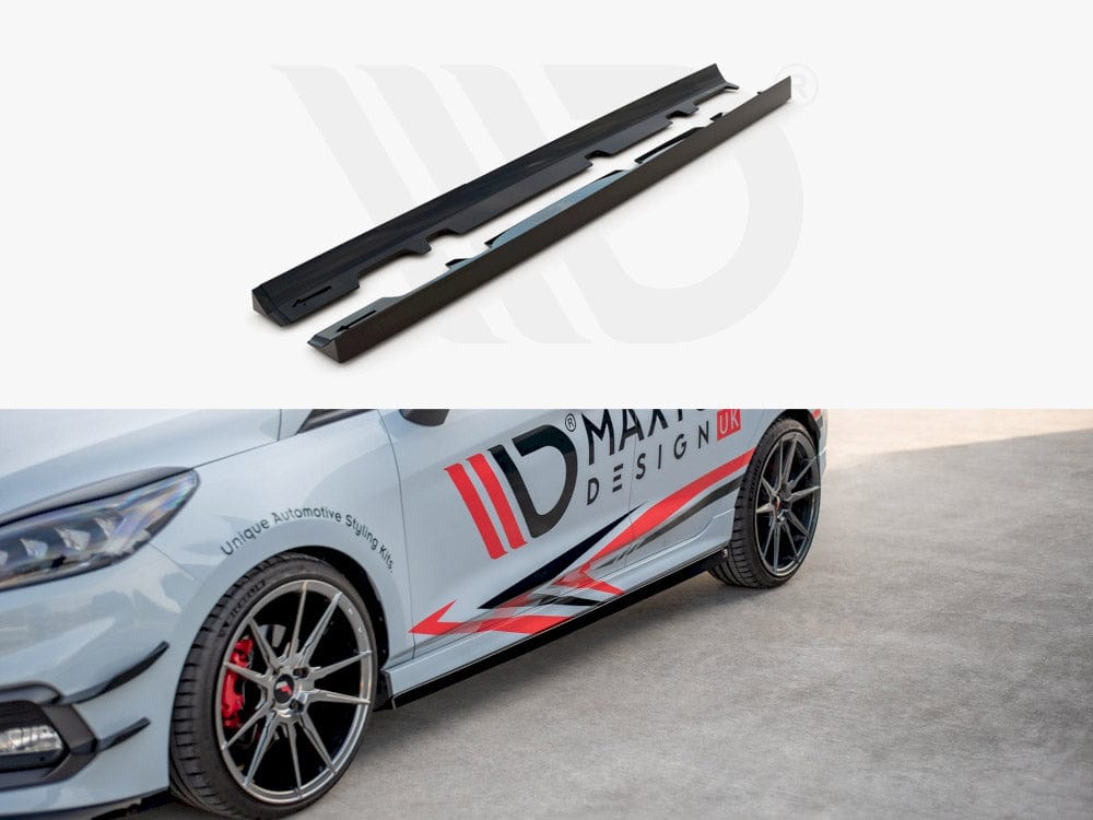 Maxton Design Textured Side Skirts Diffusers V.2 Ford Fiesta MK8 ST / St-line Maxton Design SR