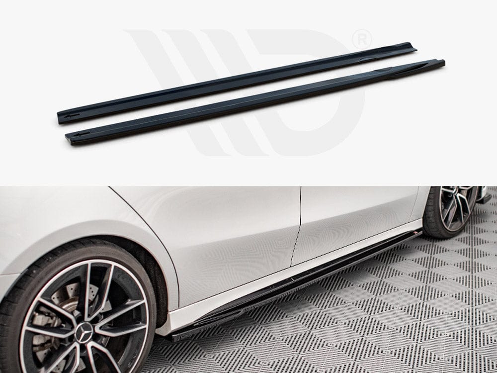 Maxton Design Textured Side Skirts Diffusers V.2 Mercedes A35 AMG / AMG-Line W177 Maxton Design SR