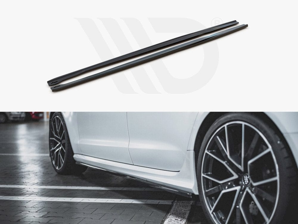 Maxton Design Textured Side Skirts Diffusers V2 Audi RS6 C7 2013-2017 Maxton Design SR