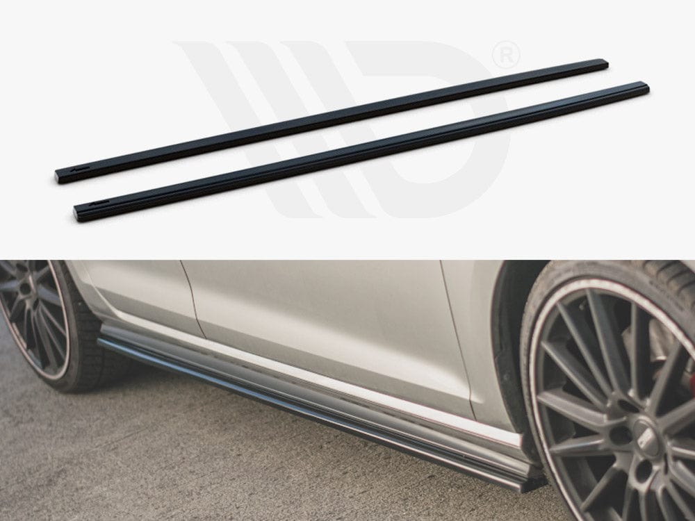 Maxton Design Textured Side Skirts Diffusers V2 VW Golf 7 GTI 2013-2016 Maxton Design SR