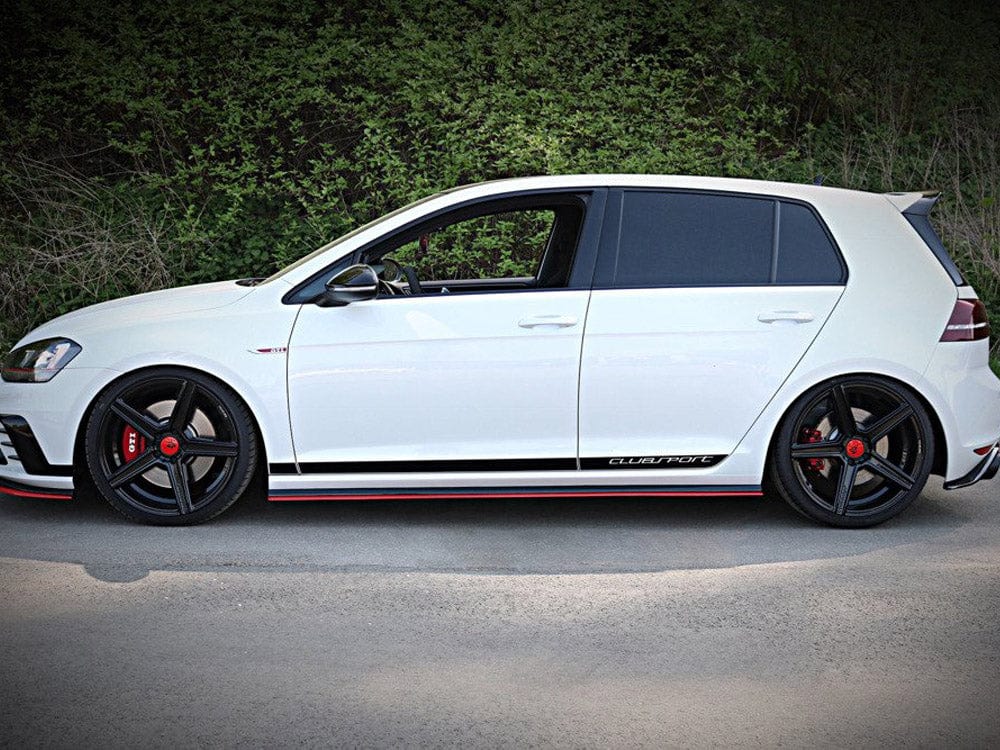 Maxton Design Textured Side Skirts Diffusers VW Golf MK7 GTI Clubsport 2016-2017 Maxton Design SR