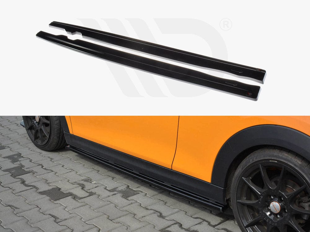 Maxton Design Textured Side Skirts Splitters Mini Cooper S MK3 Pre-facelift 3 Door (F56) 2014-2017 Maxton Design SR