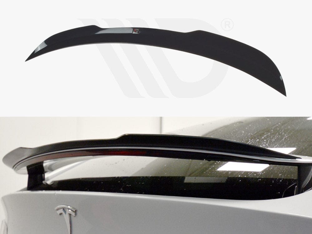 Maxton Design Textured Spoiler Extension V1 Tesla Model X 2015- Maxton Design SR