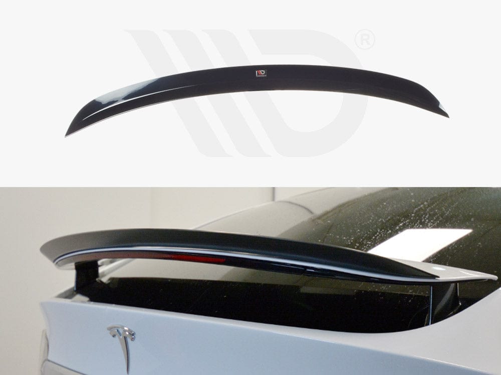 Maxton Design Textured Spoiler Extension V2 Tesla Model X 2015- Maxton Design SR