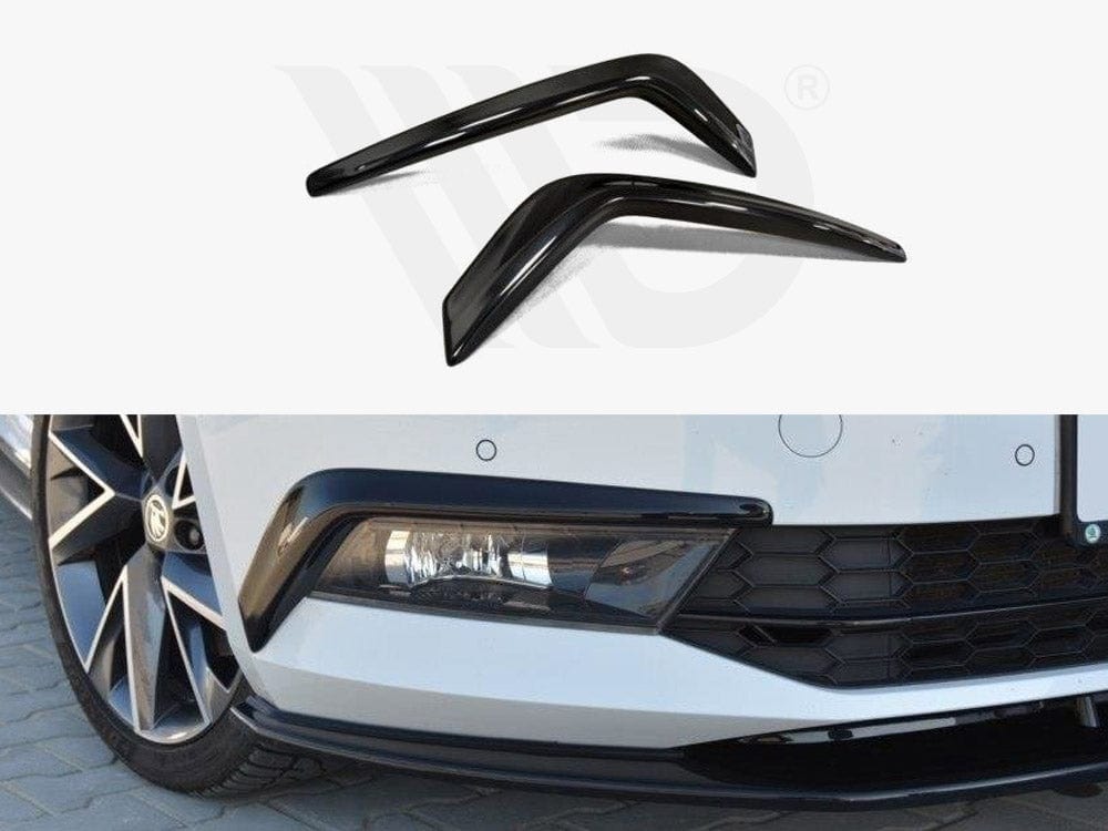 Maxton Design Textured / White Frames For Lights Skoda Superb III Maxton Design SR