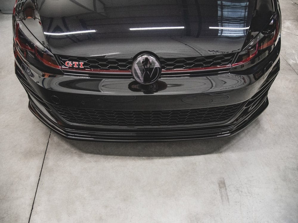 Maxton Design Textured / White Front Splitter VW Golf MK7.5 GTI TCR 2019 Maxton Design SR
