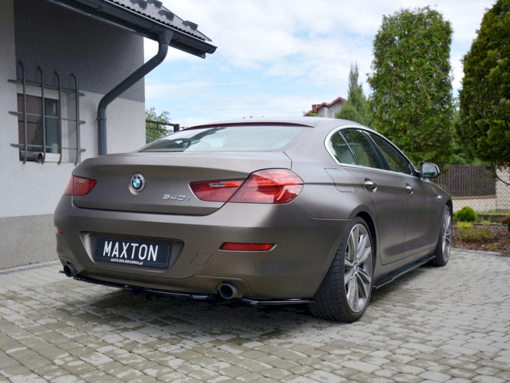 Maxton Design Textured / White Rear Side Splitters BMW 6 Gran Coupe Maxton Design SR