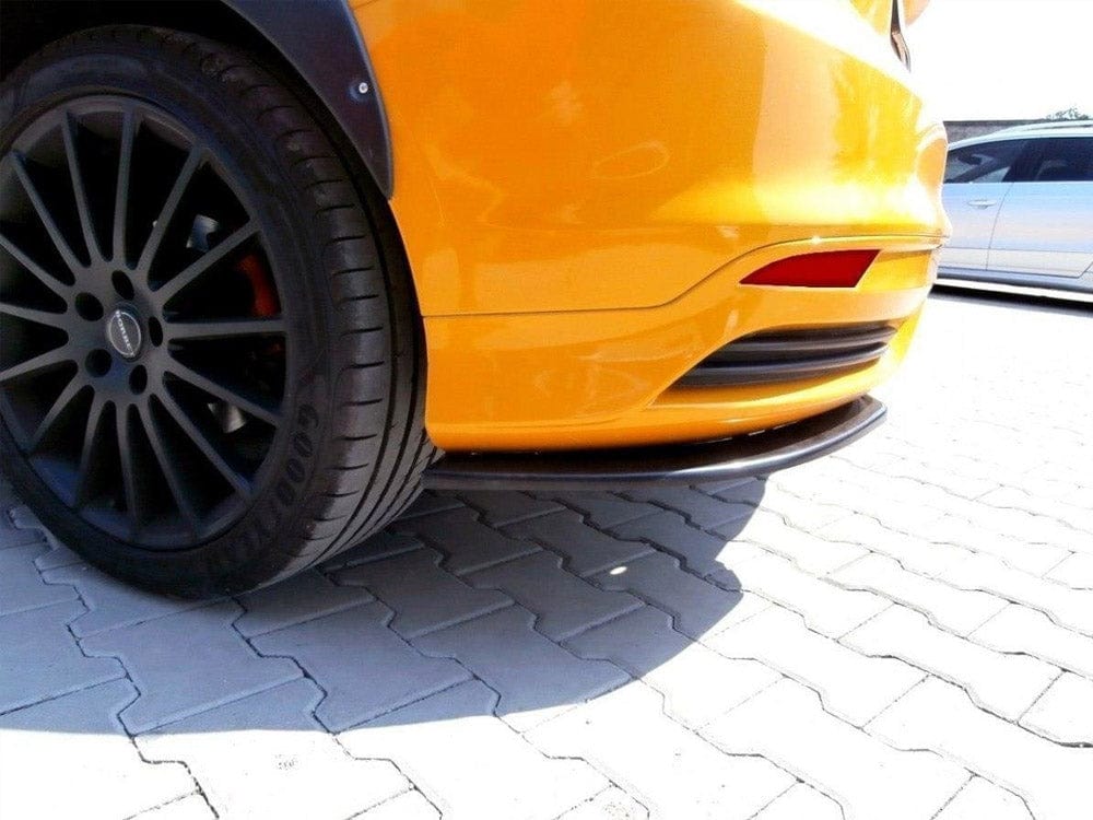 Maxton Design Textured / White Rear Side Splitters Ford Focus MK3 ST Preface Model Maxton Design SR