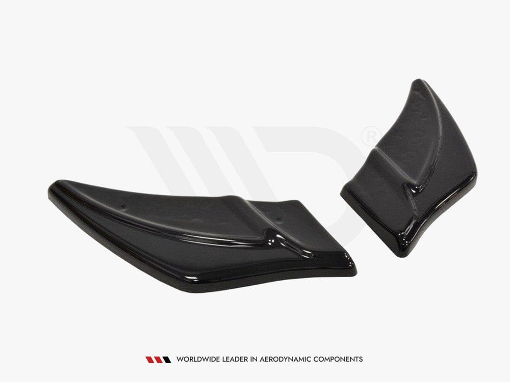 Maxton Design Textured / White Rear Side Splitters V.2 VW Golf MK7 R 2013-2016 Maxton Design SR