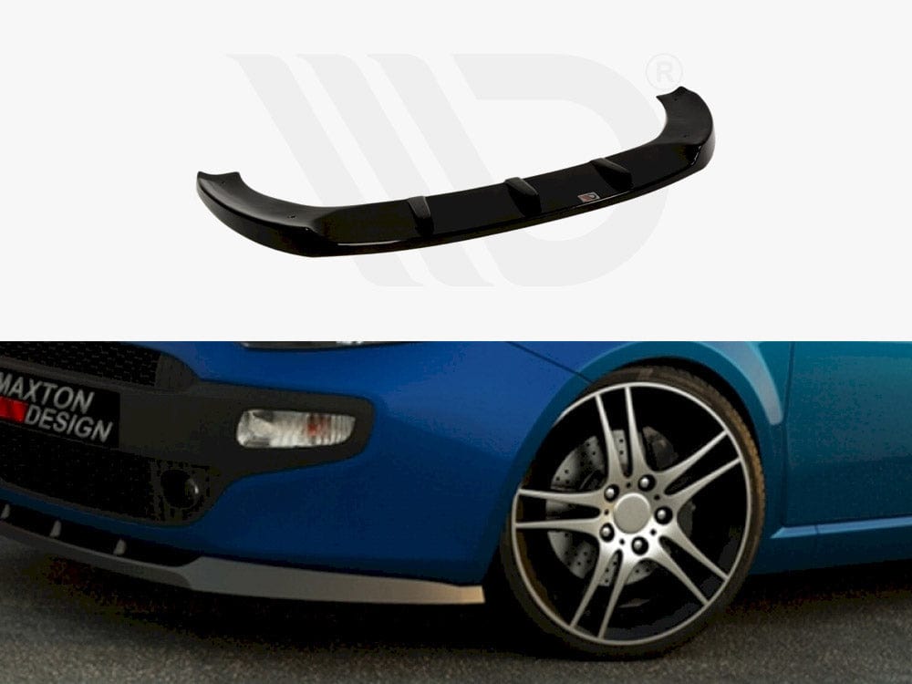 Maxton Design Textured / Yellow Front Splitter Fiat Punto EVO Standard Maxton Design SR