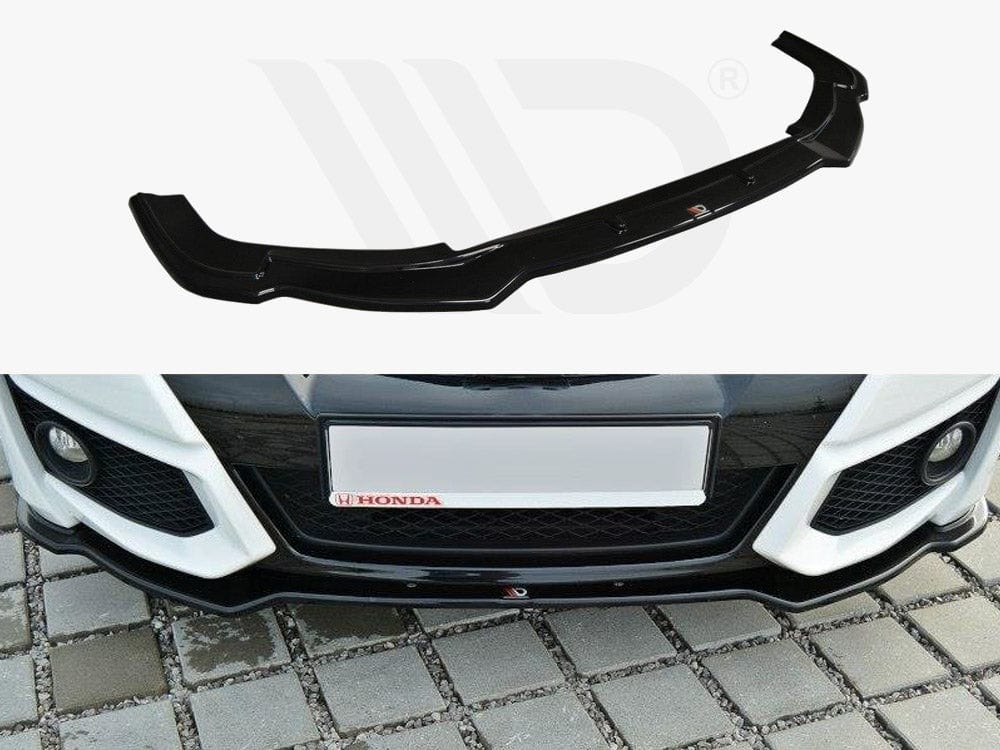 Maxton Design Textured / Yellow Front Splitter Honda Civic MK9 Facelift 2014-2017 Maxton Design SR