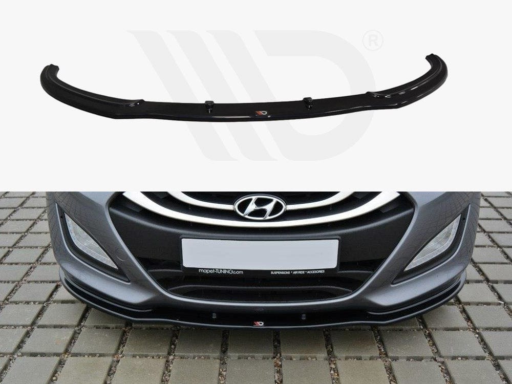 Maxton Design Textured / Yellow Front Splitter Hyundai I30 MK2 2011-2017 Maxton Design SR