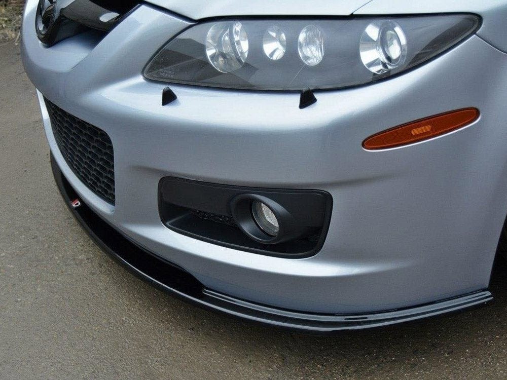 Maxton Design Textured / Yellow Front Splitter Mazda 6 MK1 MPS 2006-2007 Maxton Design SR