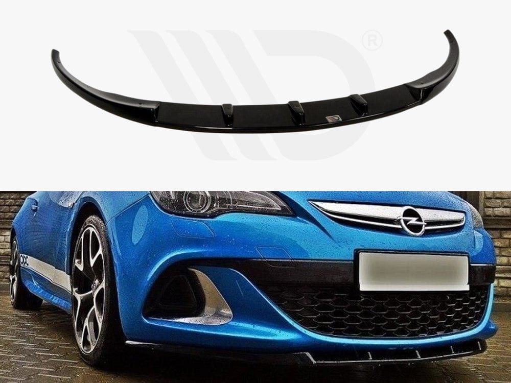 Maxton Design Textured / Yellow Front Splitter Opel Astra J OPC / VXR Nurburg Maxton Design SR