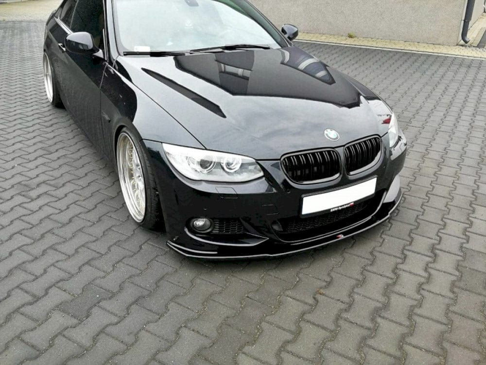 Maxton Design Textured / Yellow Front Splitter V.1 Bmw 3 E92 M-sport Facelift 2010-2013 Maxton Design SR