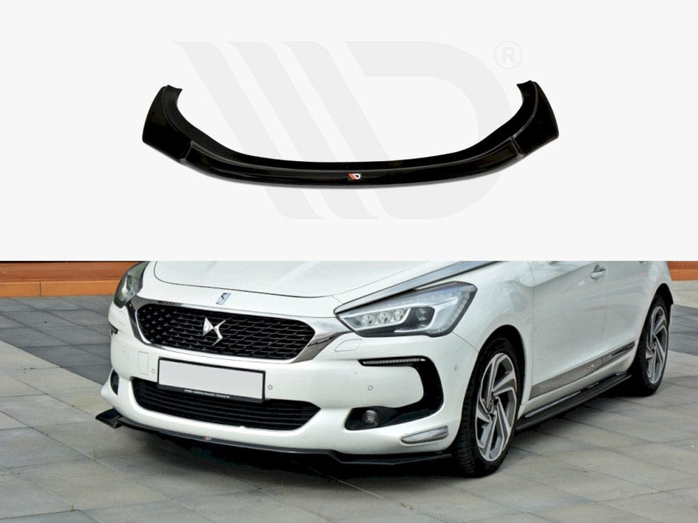 Maxton Design Textured / Yellow Front Splitter V.1 Citroen DS5 2011-15 Maxton Design SR