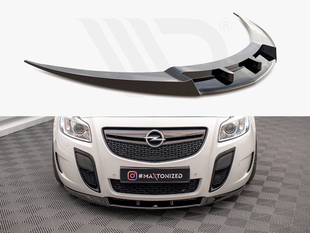 Maxton Design Textured / Yellow Front Splitter V.1 Opel / Vauxhall Insignia OPC Mk1 Maxton Design SR