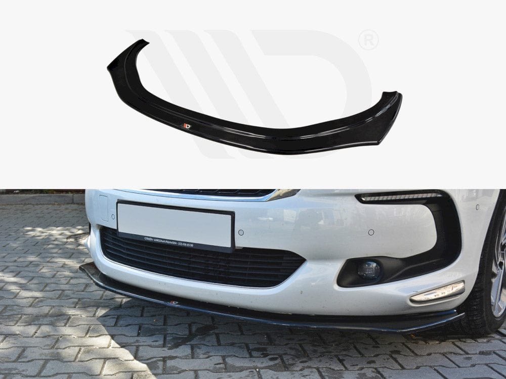 Maxton Design Textured / Yellow Front Splitter V.2 Citroen DS5 Facelift 2015-19 Maxton Design SR