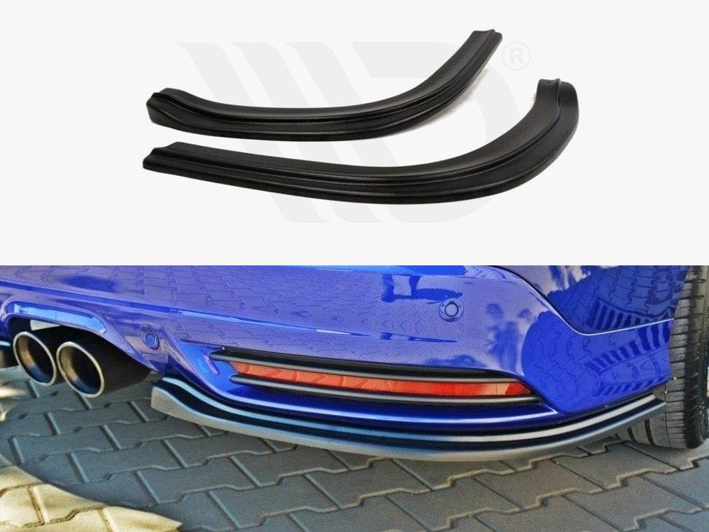 Maxton Design Textured / Yellow Rear Side Splitters Ford Focus 3 ST Estate Maxton Design SR