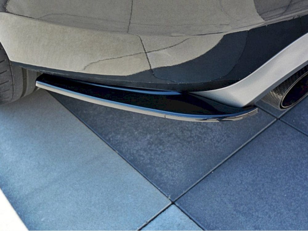 Maxton Design Textured / Yellow Rear Side Splitters Volvo V60 Polestar Facelift Maxton Design SR