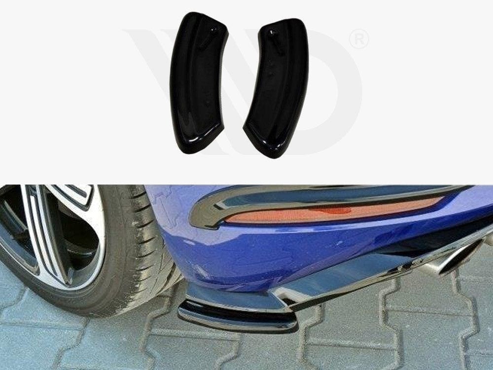 Maxton Design Textured / Yellow Rear Side Splitters VW Golf 7 R / R-Line Facelift Maxton Design SR