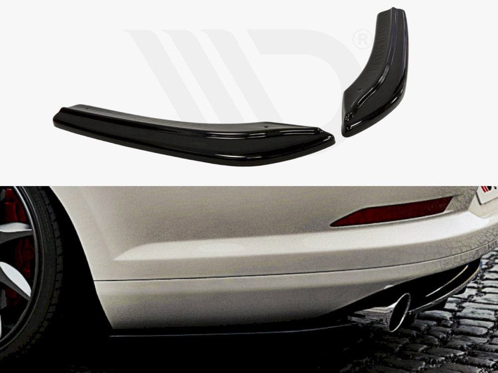 Maxton Design Textured / Yellow Rear Side Splitters VW Passat CC R36 Rline (Preface) Maxton Design SR