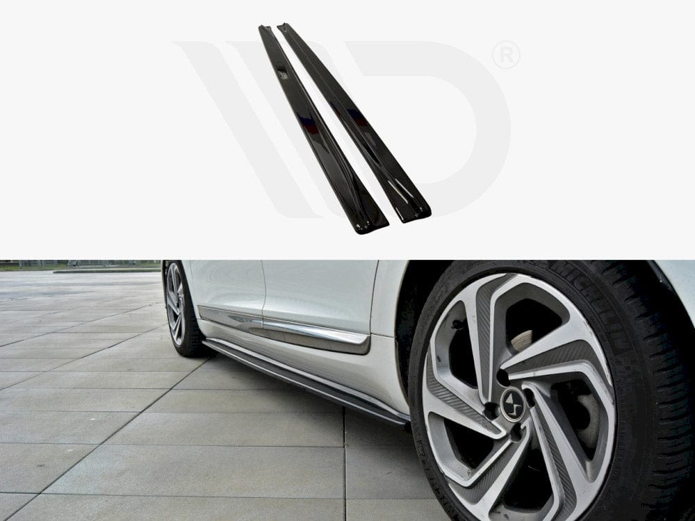 Maxton Design Textured / Yellow Side Skirts Diffusers Citroen DS5 Facelift 2015-19 Maxton Design SR