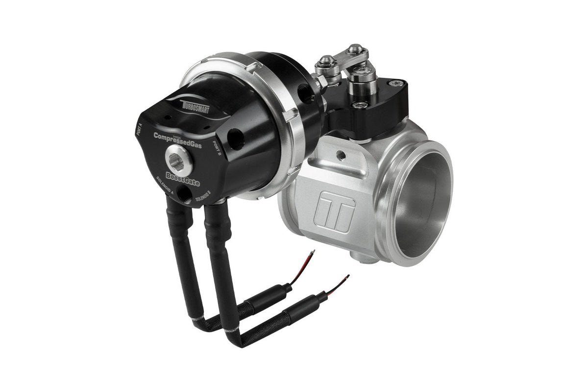 Turbosmart Compressed Gas BoostGate50 7PSI Black - Inbuilt Solenoids (Control In Cap CO2 Boost Control) TS-0265-1252