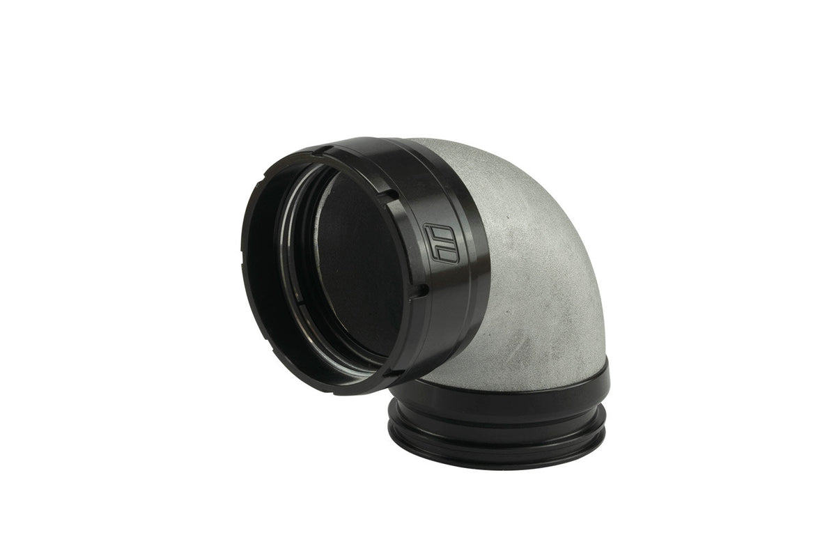 Turbosmart LockSleeve Turbo Adapter Compressor Outlet 2.50" to 90 Elbow Vibrant 2.50" - Black