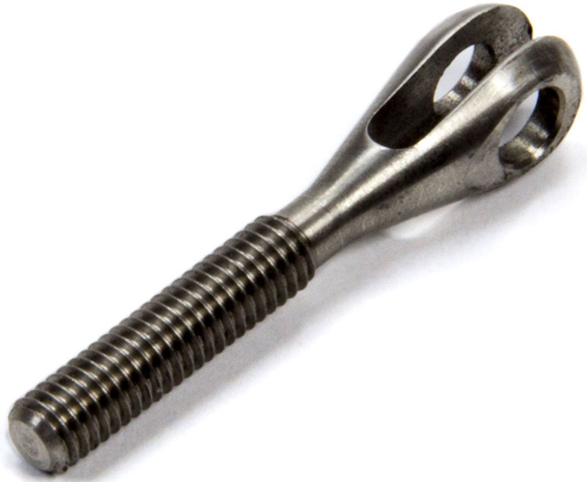 MEZIERE 1/4-28 R/H Male Thread, 1/8" Slot With 3/16" Bolt Hole Meziere Threaded Clevis Stainless Steel MZTC1428 SR