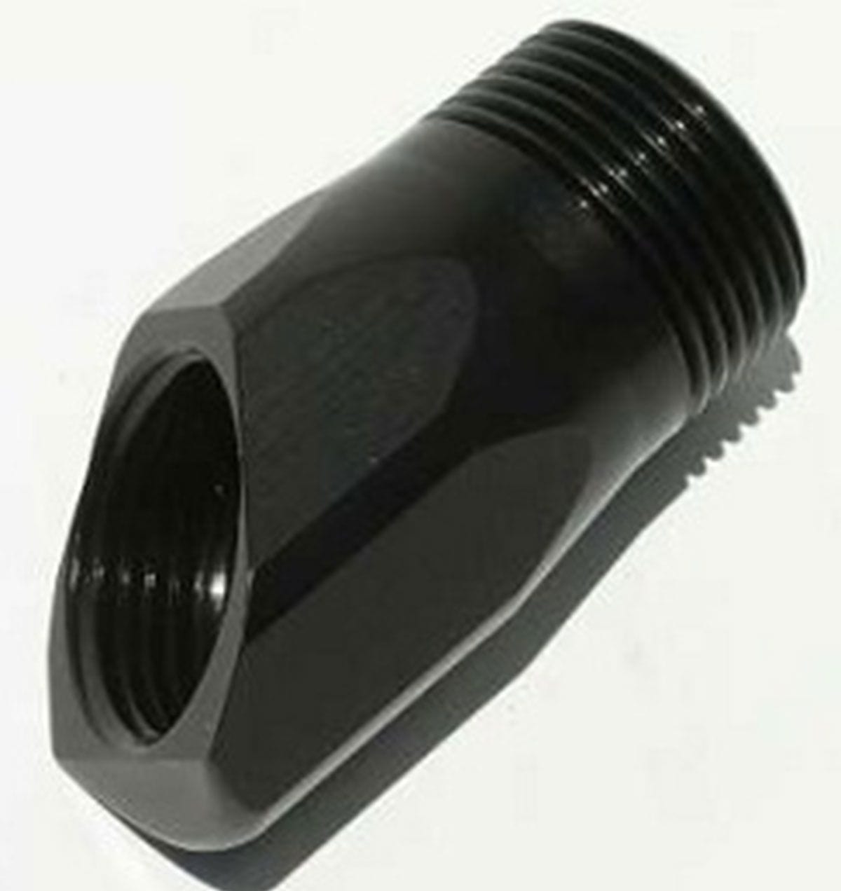 MEZIERE 1" NPT male to 1" NPT female, 45 degree angle Meziere Inlet Fitting Adapter, Black Finish MZWP1045S SR